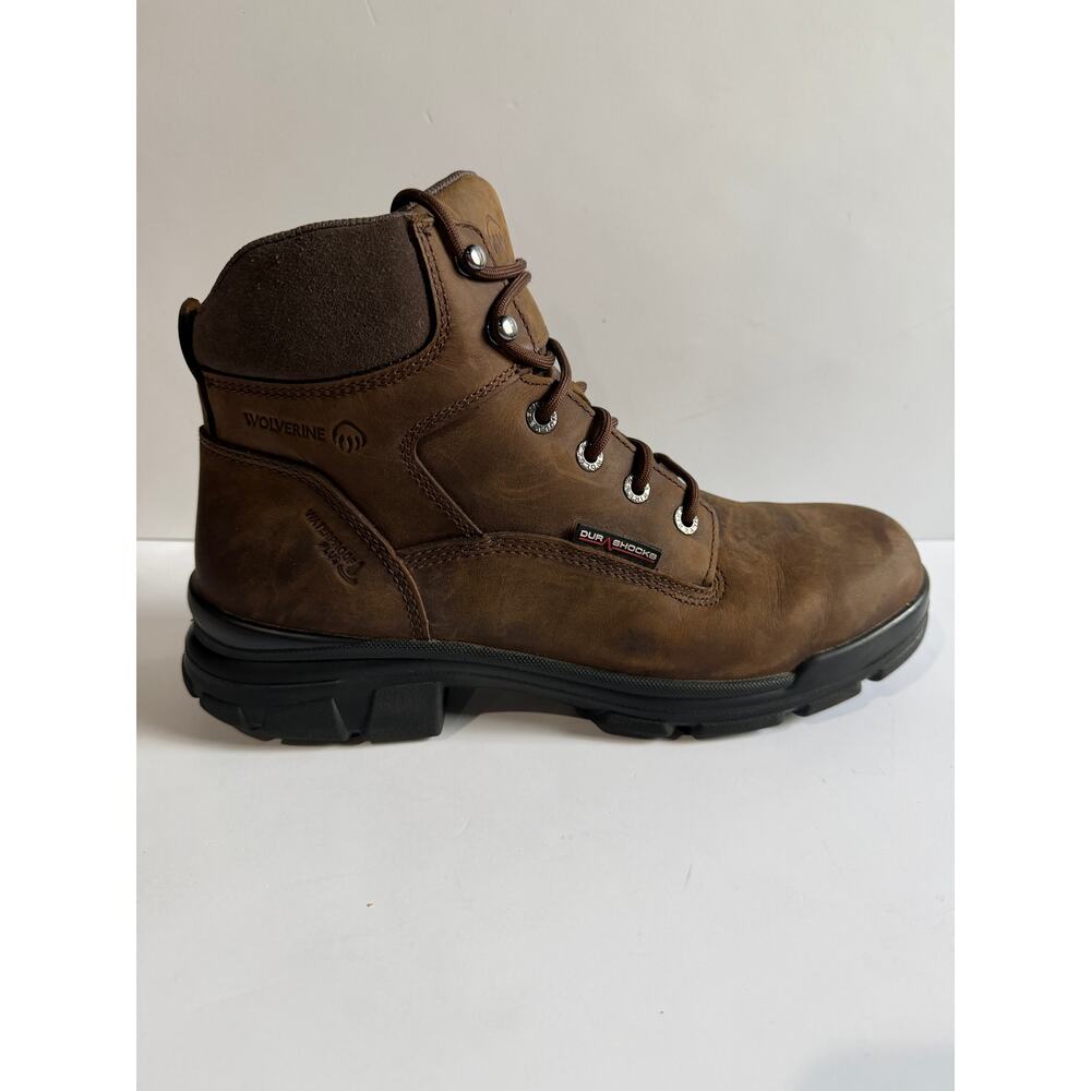 Wolverine Durashocks Icon 6 in SOFT TOE Work Boots Men Dark Brown Size 11.5 - Picture 9 of 13